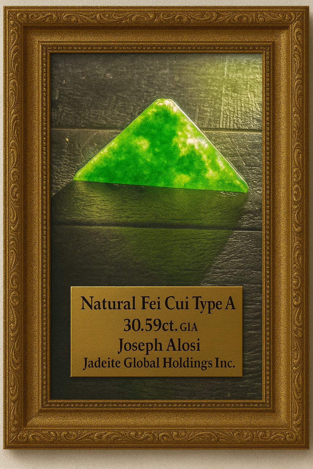 30ct.Translucent Burmese Fei Cui Jadeite Type A GIA